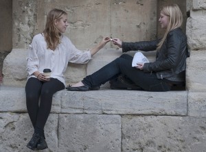 two women students